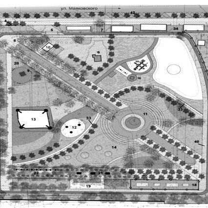 План реконструкции Детского парка в городе Кинеле
